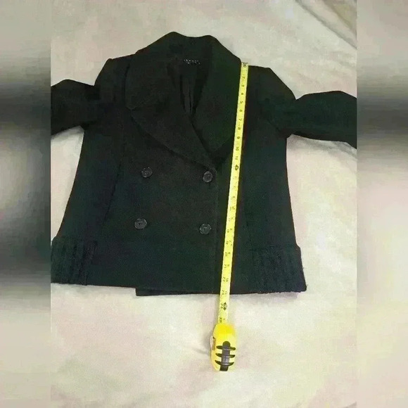 THEORY Wool Blend Black Double Breasted Short Peacoat Womens Jacket Size M - Picture 13 of 14